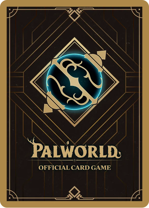 Official Palworld Card Game card back design